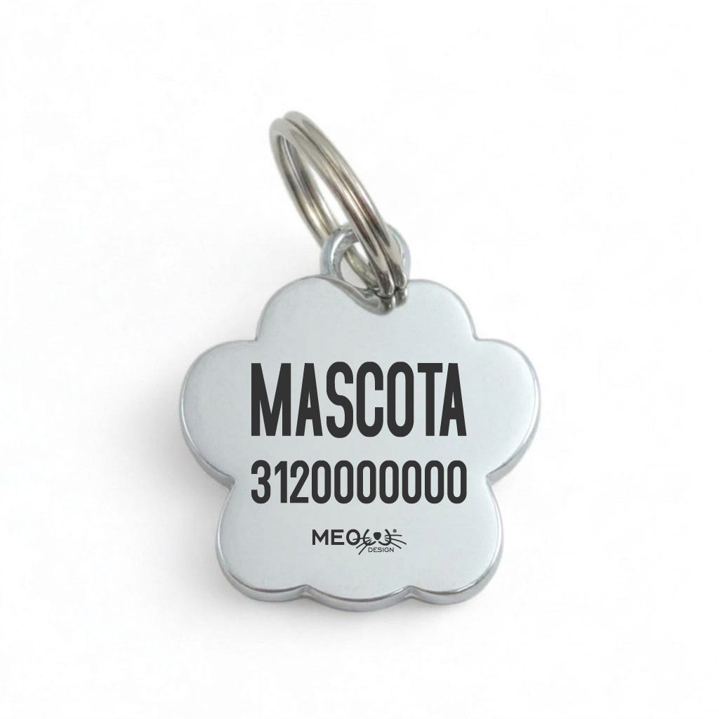 Placa de identificación Huella rosa - Imagen 3